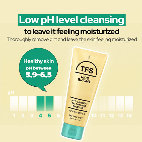 Rice Bright Ph Balancing Gel Foaming Cleanser