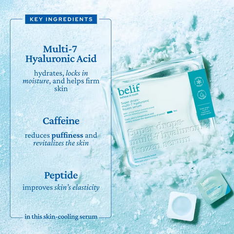 Belif Super Drops - Multi-7 Hyaluronic Frozen Serum 6 capsules