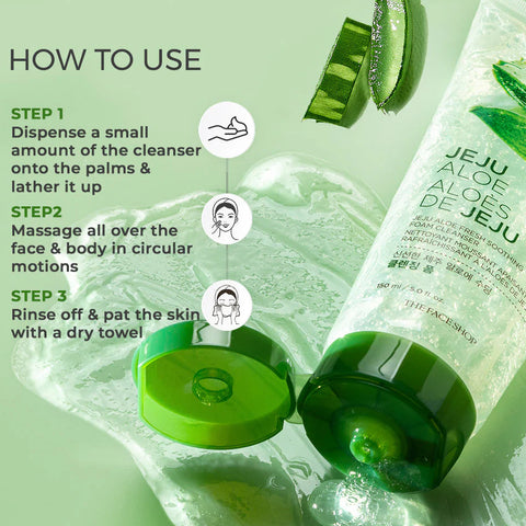 Jeju Aloe Fresh Soothing Foam Cleanser – 150ml
