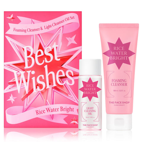 Rice Water Bright Foaming Cleanser & Light Cleansing Oil Duo Set