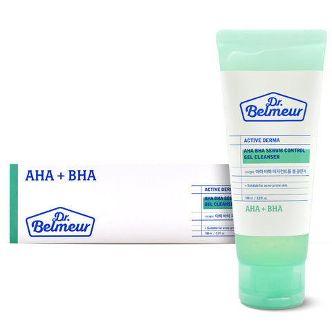Dr. Belmeur AHA BHA Sebum Control Gel Cleanser 100ml - For Oily Skin