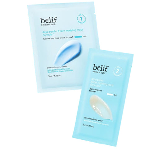 Belif Aqua Bomb Frozen Modeling Mask (4set+bowl+spatula)