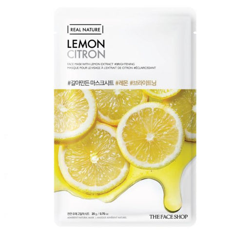 Real Nature Lemon Face Mask