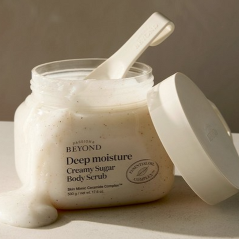 مقشر الجسم الكريمي بالسكر