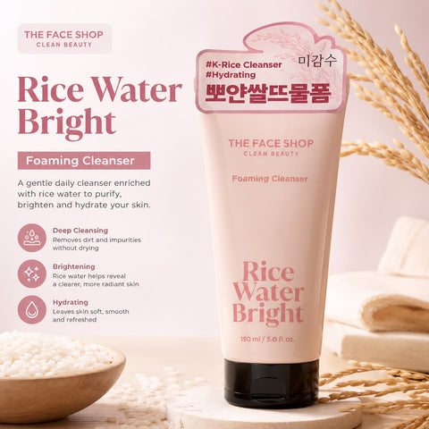 Rice Water Bright Facial Foaming Cleanser 150ml