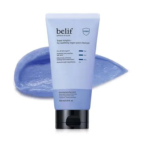 Belif Super Knights - Hy-Soothing Vegan Pack Cleanser 150Ml