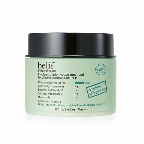 Belif Problem Solution Vegan Toner Pad 150
