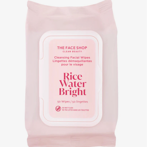 Rice Water Bright Cleansing Facial Wipes 50